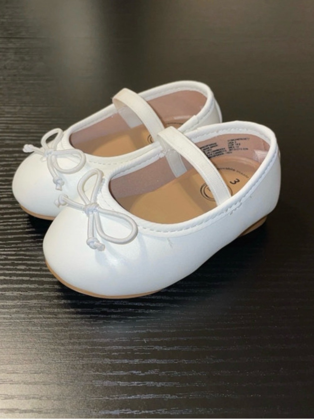 wonder nation White Mary Jane Bow Dress Shoes for Kids